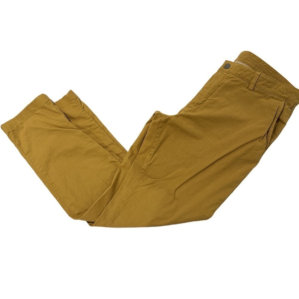 Gold Chino Khakis Straight Leg Flat Front